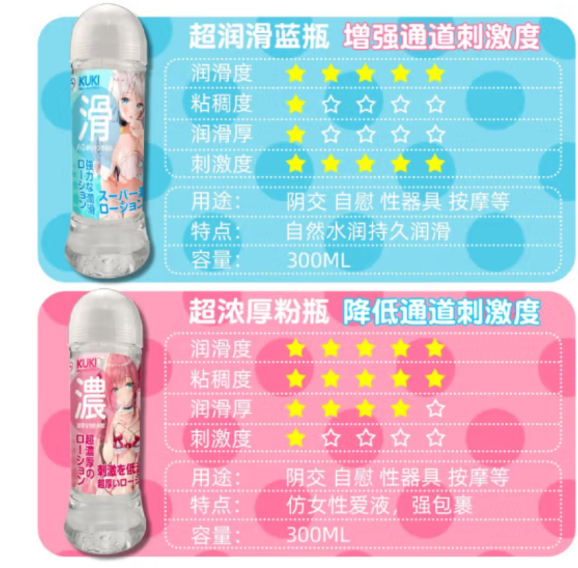 KUKI润滑液选蓝瓶还是粉瓶?我都要!3 KUKI润滑液选蓝瓶还是粉瓶?我都要!3