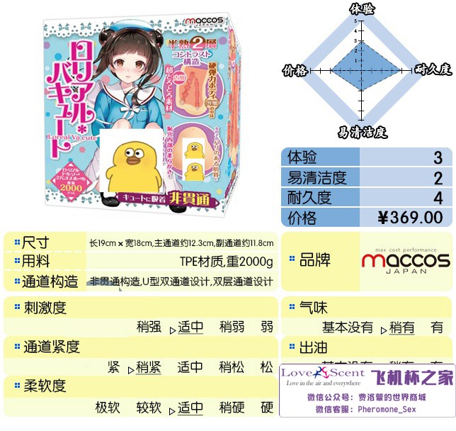 日本MACCOS动漫自慰名器半熟生腰非贯通版男用飞机杯(中刺激)评测 – ¥200-400区间 – 3星推荐1 日本MACCOS动漫自慰名器半熟生腰非贯通版男用飞机杯(中刺激)评测 – ¥200-400区间 – 3星推荐1