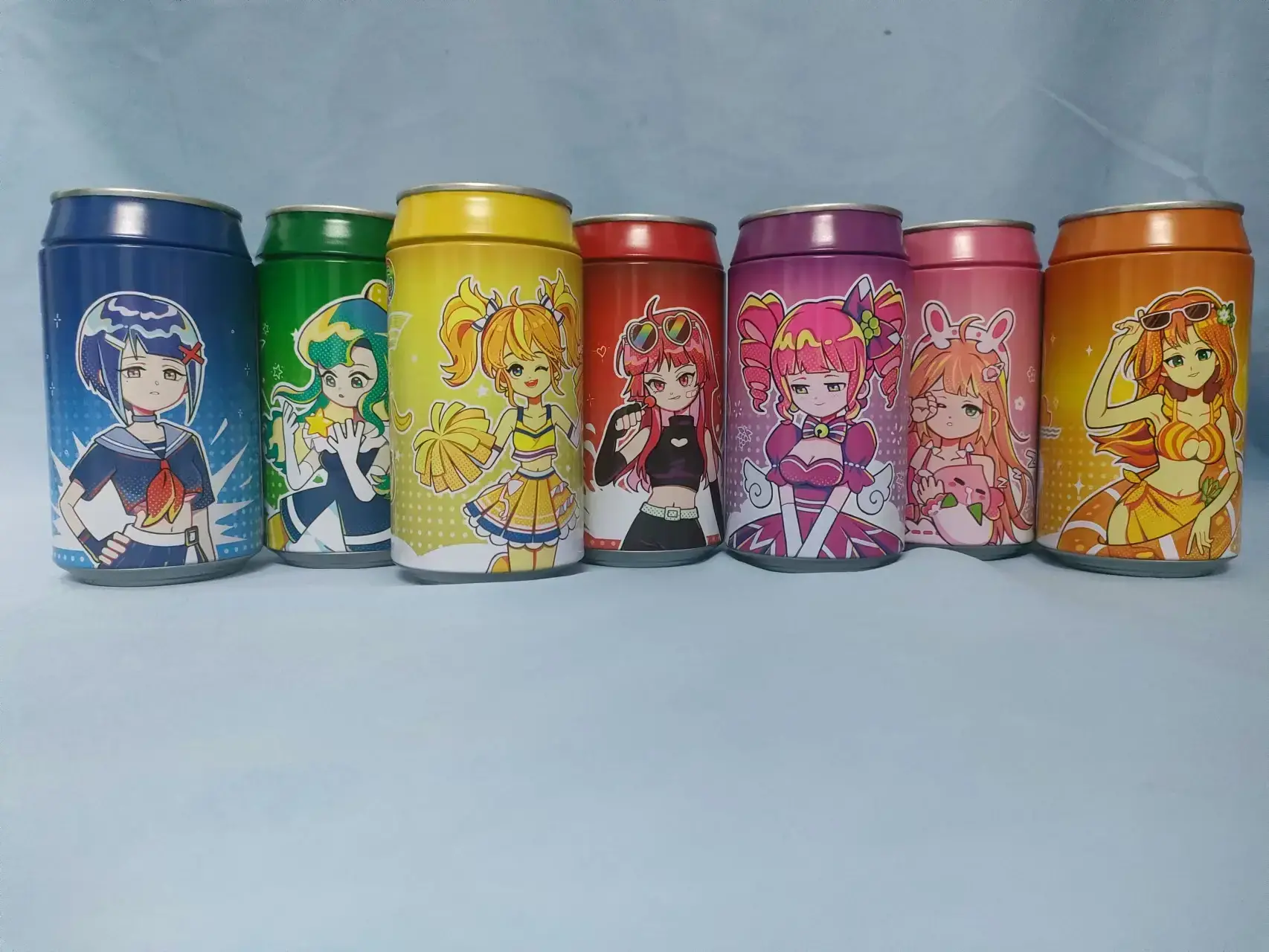 七个罐娘风格不同,各有千秋-杯多多七彩罐娘飞机杯测评